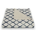 thumbnail image 3 of Creative Products Fishnet Navy 50x60 Coral Fleece Blanket, 3 of 3