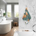 thumbnail image 2 of Yayeee 100% Cotton Hand Towels for Bathroom 16" x 28" Soft Absorbent Kitchen Towel, Retro Floral Orange, 2 of 7