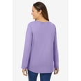 thumbnail image 2 of Woman Within Plus Size Perfect Long-Sleeve V-Neck Tee, 2 of 6