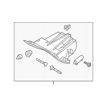 Genuine OE Ford Glove Box Frame - CV6Z-5806010-BB Fits select: 2012-2018 FORD FOCUS