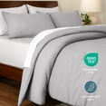 thumbnail image 4 of Bare Home Down Alternative Comforter Set - 3-Pieces - All Seasons - California King, Light Gray, 4 of 6