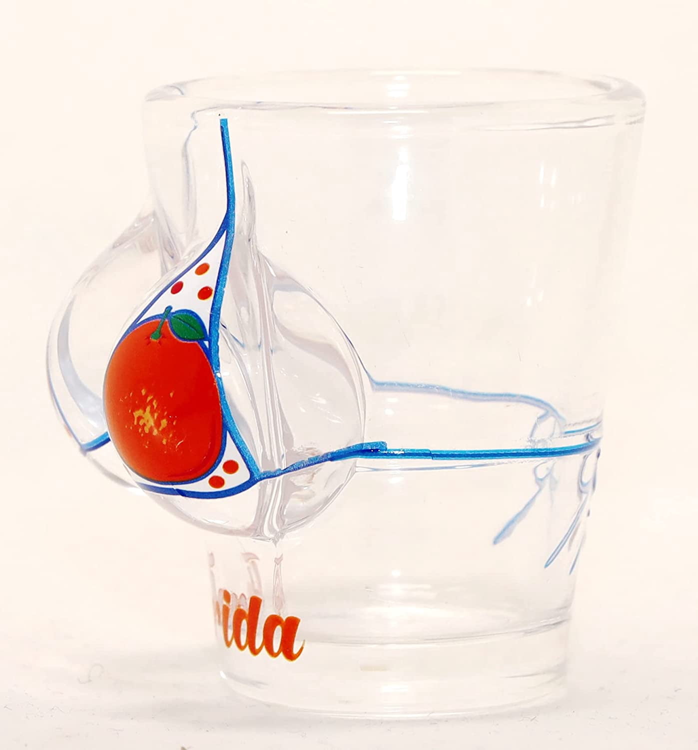 Florida Palm Sunset Bikini Büste 3D Schnapsglas – Sammlerstück, 6,3 Cm Hoch, 5,1 Cm Durchmesser
