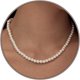 thumbnail image 3 of Collar de perlas Gargantilla de perlas de imitación redondas delicadas de 6/8 mm Collar de perlas de boda Joyería delicada para mujeres Regalos de joyería simples para dama de honor, 3 of 4