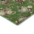 thumbnail image 3 of Addison Rugs Mayfield Premium Machine Washable Transitional Holiday Ornament Green Rectangle Rug, 8' x 10', 3 of 7
