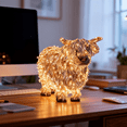 thumbnail image 6 of 6.29in Christmas Lighted Highland Cow, LED Illuminated Cattle with 3D Light Up Features for Outdoor Garden, Porch, and Yard Decor, 6 of 6
