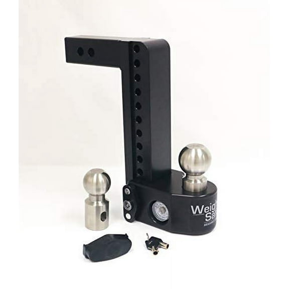 Weigh Safe Adjustable Ball Mount - 10 Drop with 2" Shank (Black Cerakote) - WS102CBLA"