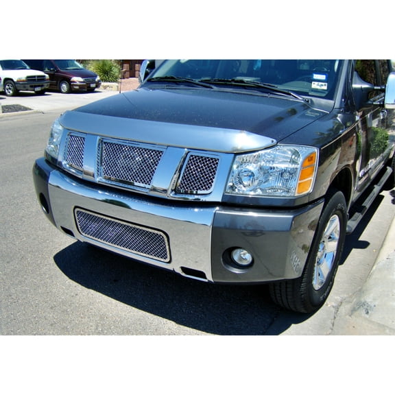 2004-2007 Nissan Titan Stainless Steel Polished Finish 2.5 Mm Wire Mesh Mesh Grille