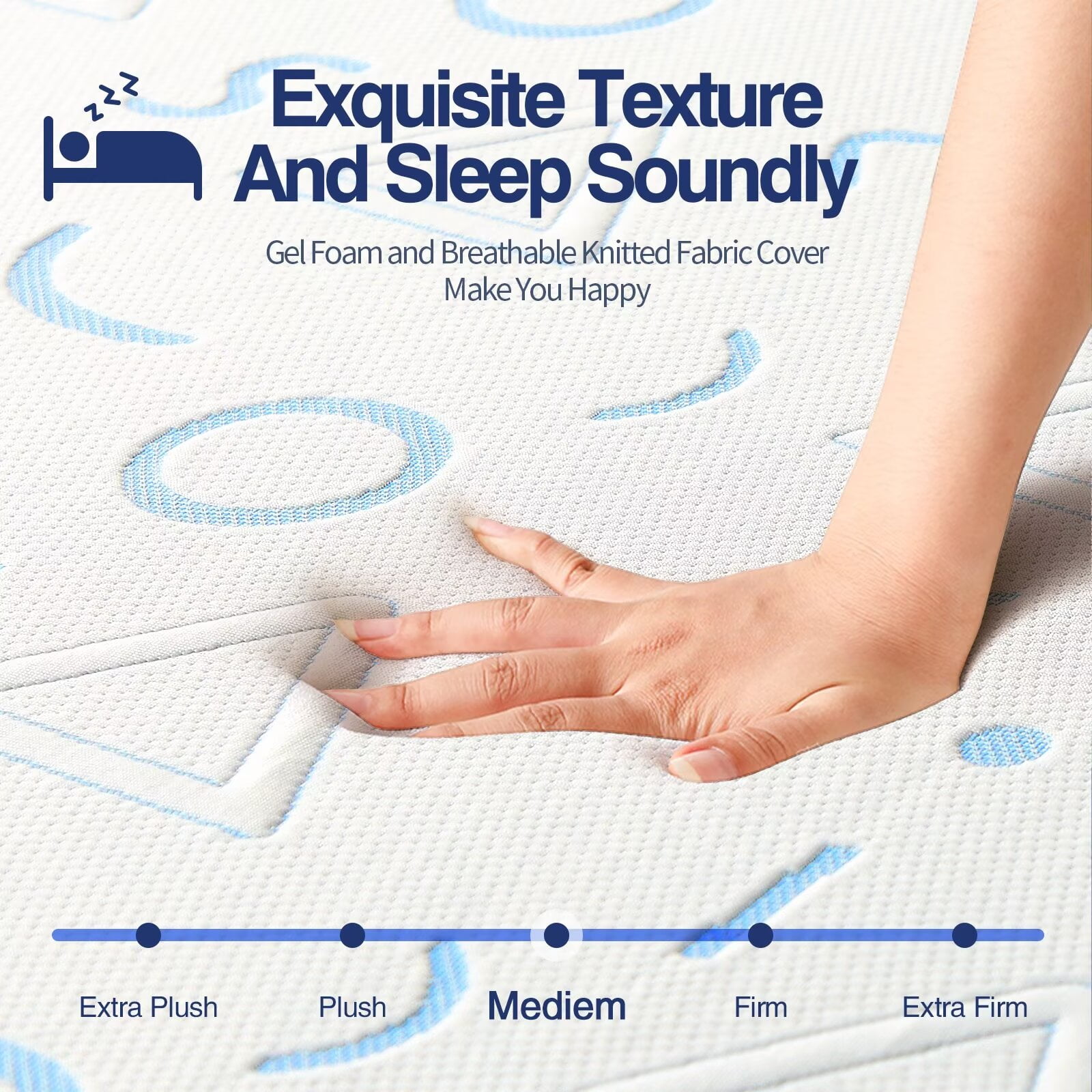 6 Inch Gel Memory Foam Mattress Medium-Firm Mattress for Pressure Relief & Cooler Sleep Mattress for Kid Adults CertiPUR-US Certified Mattress in a Box Full
