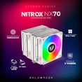 thumbnail image 3 of Disipador CPU Gamer BALAM RUSH NITROX NX70 120mm ARGB LGA 1700 AM5 600-1800 rpm 4-pin Blanco blanco, 3 of 6