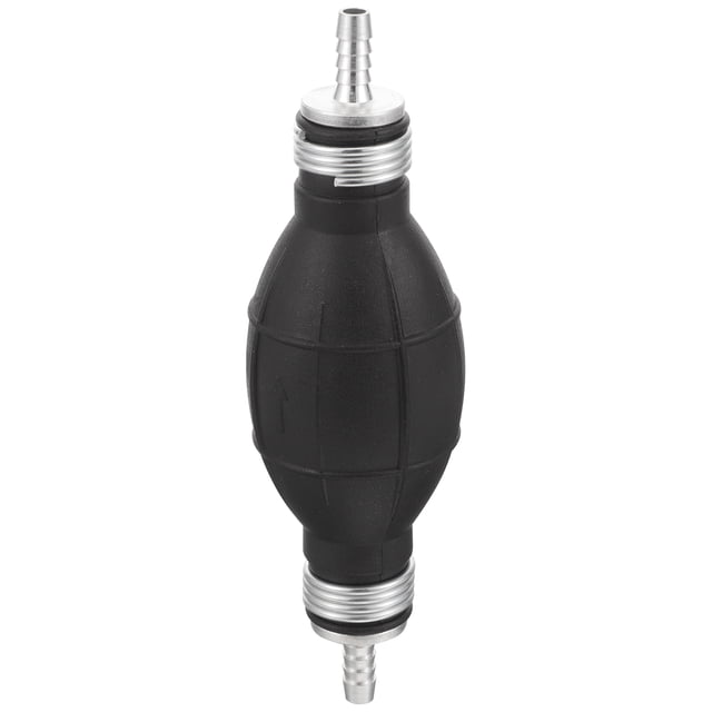 OULII Fuel Pump for Marine and Car Use Hand Primer Bulb with One Way Valve in Black Rubber Material