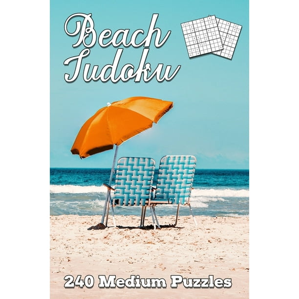 Beach Sudoku Relax With Sudoku 240 Medium Sudoku Puzzles Walmart 