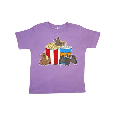 

Inktastic Movie Loving Bats with Popcorn and Soda Gift Toddler Boy or Toddler Girl T-Shirt