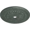 thumbnail image 3 of 31 1/2"OD x 3 5/8"ID x 1 3/4"P Palmetto Ceiling Medallion (Fits Canopies up to 7 5/8"), Hand-Painted Athenian Green Crackle, 3 of 5