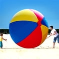 thumbnail image 3 of HEVIRGO 100/150cm Inflatable Pool Beach Sport Ball Football Soccer Outdoor Party Kid Toy, 3 of 10