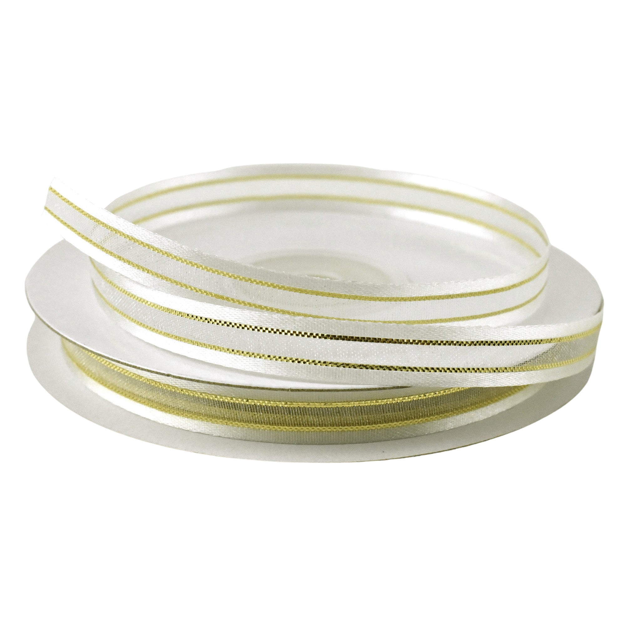 Gold Satin Ribbon – 3/8 Inch Wide X 25 Yards Continuous Spool