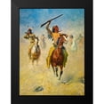 thumbnail image 2 of Shreyvogel, Charles 12x14 Black Modern Framed Museum Art Print Titled - A Hot Trail, 2 of 5