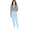 thumbnail image 4 of American Apparel Women's Mix Modal Long Sleeve Drape Bodysuit, Heather Charcoal, Medium, 4 of 5