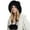 Black, variant on D-GROEE Women Winter Wool Cover Ears Hat Ear Flaps Thicken Ski Snow Hats Knit Plush Lined Hat with 3 Pom Pom