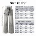 thumbnail image 4 of FEDPOP Girls Baggy Wide Leg Jeans, Elastic Waist Pull-On Denim Pants with Pockets, Casual Loose Teen Jeans, Gray, 12-16Y, 4 of 7