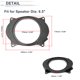 thumbnail image 5 of Anillo Espaciador de Altavoz Unique Bargains Adaptador de Altavoz Tweeter para Honda 13-24 para 6.5" 2Set, 5 of 7
