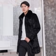 thumbnail image 3 of Abrigo cálido de invierno para hombre, abrigo de piel de moda informal, abrigo largo de piel gruesa, gabardina de gran tamaño para hombre, 3 of 6