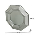 thumbnail image 4 of Noble House Braden Modern Raised Octagon Mirror with Accents, Mirror and Silver Finish, 4 of 5
