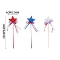 thumbnail image 3 of Bâtons en Mousse Étoile Pailletée Patriotique - Décorations du 4 Juillet, Pics Étoilés Rouges Blancs Bleus pour Jour de l'Indépendance, Jour du Souvenir, Centres de Table de Fête Americana, Baguettes de Fée & Inserts de Vase, 3 of 8