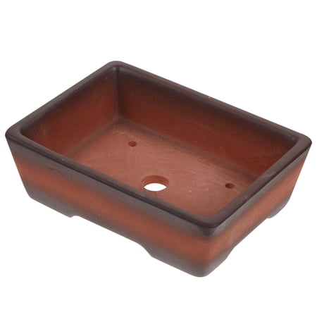 NUOLUX 1pc Purple Sand Flowerpot Long Square Manger Basin Large Diameter Flowerpot