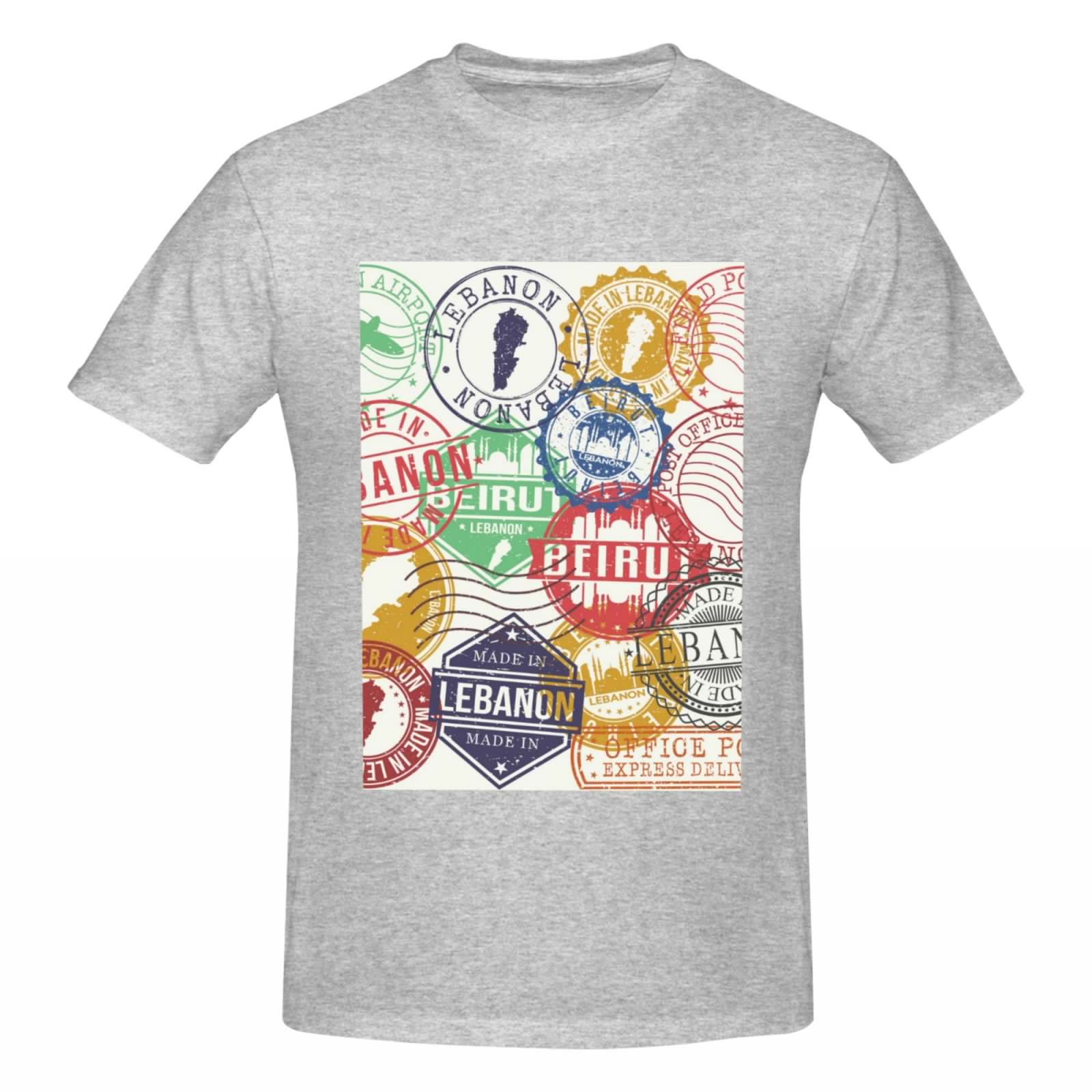 thumbnail image 4 of Bingfone Travel Stamp Men'S Loose Fit Short-Sleeve Pocket T-Shirt, 4 of 7