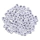 thumbnail image 2 of 200 cuentas espaciadoras sueltas de acrílico cuadradas de 6 mm con letras del alfabeto para hacer joyas 1, 2 of 9