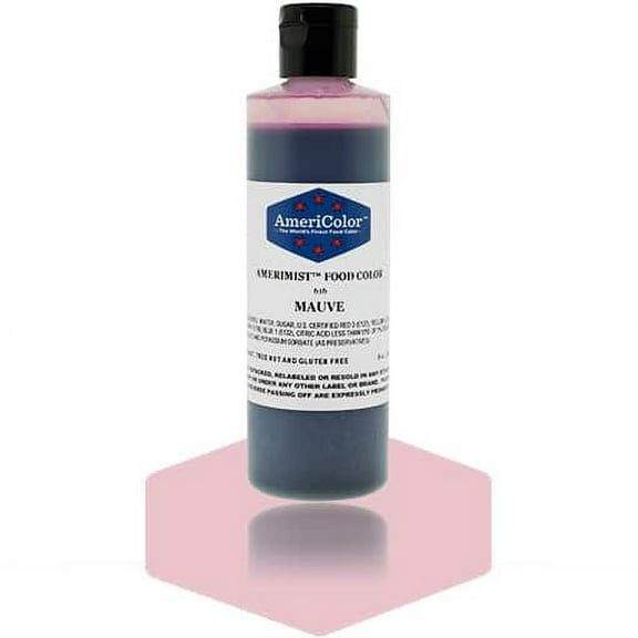 AmeriColor AmeriMist Mauve, 9 Ounce, Airbrush Food Color