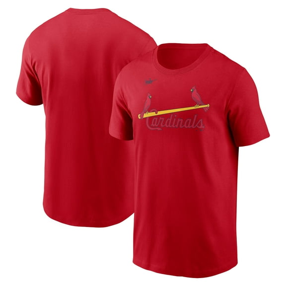 Men's Nike Red St. Louis Cardinals Cooperstown Collection Wordmark T-Shirt
