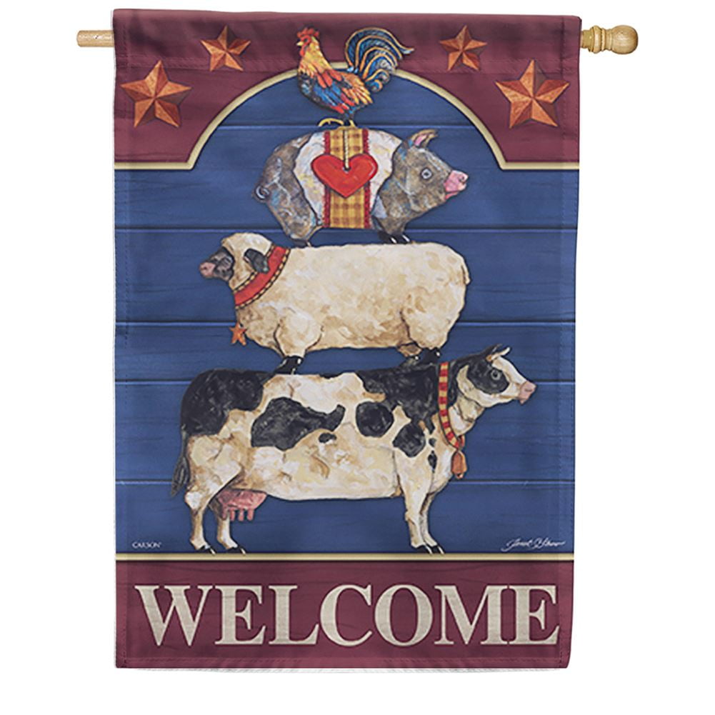 Carson Double Sided House Flag Farm Fresh 28 x 40 Inch