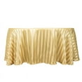 thumbnail image 2 of BalsaCircle 120 in Champagne Stripes Satin Round Tablecloth Wedding Party Linens Events Reception Decorations Supplies, 2 of 8