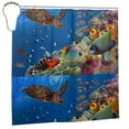 thumbnail image 2 of Zufioo Colorful Coral Reef Pattern Shower Curtain 72x72in, Waterproof Curtain for Bathroom-Waterproof, Mildew-proof, Quick-drying,Home Bathroom Supplies-One Size, 2 of 9