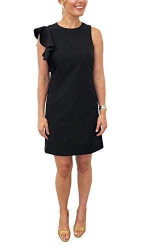 round neck shift dress