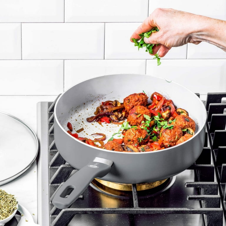 GreenPan Dover Ceramic Nonstick 12-Piece Cookware Set | Charcoal