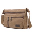 thumbnail image 3 of Bolso tipo cartera ligero bandolera informal cruzado para hombre lona gran capacidad múltiples bolsillos escolar, 3 of 6