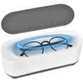 thumbnail image 1 of Limpiador ultrasónico de 350 ml blanco, limpiador ultrasónico de alta frecuencia de 47 kHz, limpiador de gafas ultrasónico, bañera ultrasónica portátil, limpieza automática para Je, 1 of 5