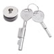 thumbnail image 5 of 1set Sliding Glass Door Lock With Key, Showcase With Chrome Finish Security Slide Case Proof Safety Cabinet Glass Doors Lock, 5 of 10