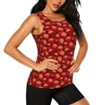 thumbnail image 2 of Lsque Red Skulls 1 Printed Workout Tank Tops for Women, Athletic Sports Tank Tops, Compression Sleeveless Dry Fit Shirts,Sleeveless Yoga Shirt-Small, 2 of 9