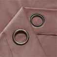 thumbnail image 4 of PHOENIGON Velvet Solid Color Metal Grommets Room Darkening Curtain Panels (Set of 2 ), 4 of 14