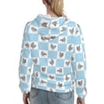 thumbnail image 7 of Daiia Funny Chicken Pattern Women's Fashion Hoodies & Sweatshirts with Kangaroo Pocket Hooded Sweatshirt with Eye-catching Drawstrings-XX-Large, 7 of 7
