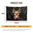 thumbnail image 6 of SEANATIVE Christmas Room Tapestry Small Vintage Wall Hanging Tapestry Mini Tapestry for Bedroom Aesthetic Wall Tapestry 36H*24W Mini Tapestry for Cafe, Reindeer Snowflake, 6 of 6