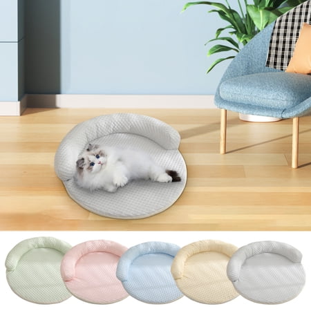 Pet Bed Soft Breathable Cat Mat Comfortable Cushion Pad for Dogs and Cats Washable Pet Sleeping Pad Cozy Scratch Resistant Mat for Small Medium Large Pets (Pink)