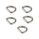 thumbnail image 1 of 2x5x Anillos En D De Acero Inoxidable, Anillo En D De Metal Sin Costuras Para Correas De Bolsos, Fabricación De Bolsos, 3mm X 16mm X 16mm, 1 of 9