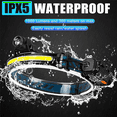 thumbnail image 6 of 3X Head Light Lamp LED Rechargeable,1000Lumen Head Light Flashligh with Motion Sensor,with 4 Helmet Clip for Camping, 6 of 8