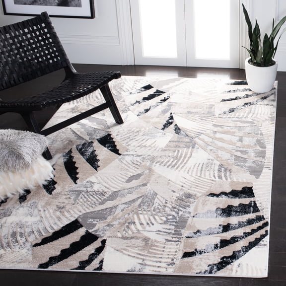 Safavieh Lagoon Rowena Abstract Area Rug, Ivory/Gray, 5'5" x 7'7"