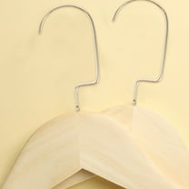 Hemoton 20pcs Universal Screw-in Metal Hooks for Clothes Hangers Heavy Duty Flat Hook Replacement for Garments Shirts and Pants Golden