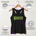thumbnail image 3 of Junior's Wicked Official Logo  Racerback Tank Top, 3 of 10